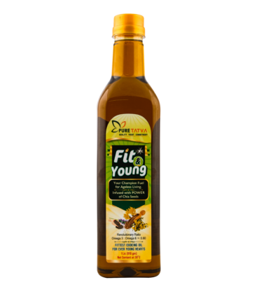 Fit & Young (Chia Seeds infused oil)1 Ltr(Pack of 1)