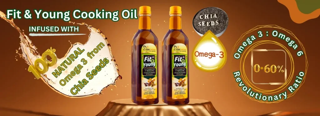 Omega 3 Natural Source - Fit and Young Cooking Oil by Pure Tatva
