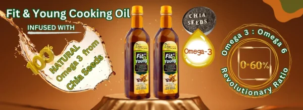 Omega 3 Natural Source - Fit and Young Cooking Oil by Pure Tatva