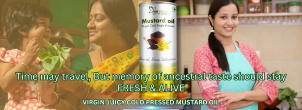 100 % Natural Cold Pressed Mustard Oil