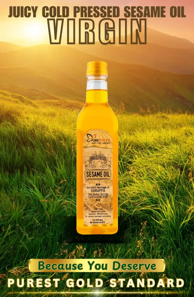 Cold Pressed Sesame Oil by Pure Tatva