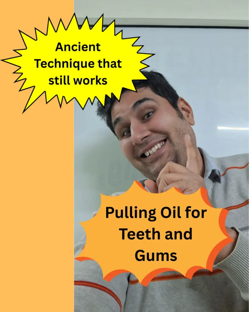 Pulling oil for teeth and gums